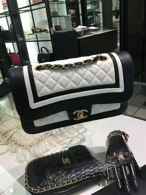 chanel bags black and white|authentic Chanel bag price.